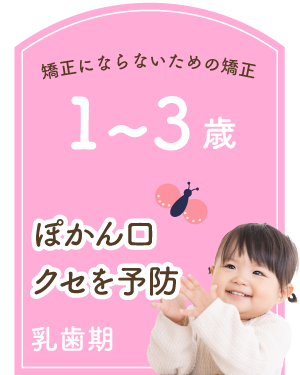 乳歯期 1〜3歳