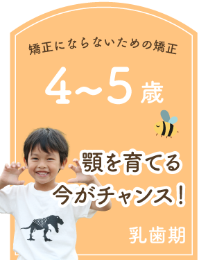 乳歯期 4〜5歳